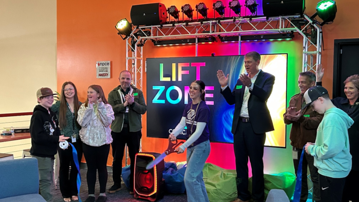 Ribbon ceremony for Lift Zone