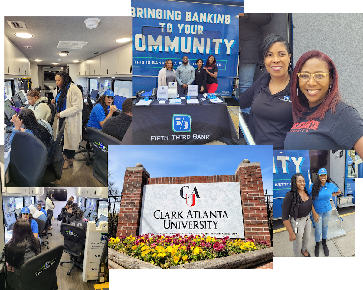 collage of people at Clark Atlanta University
