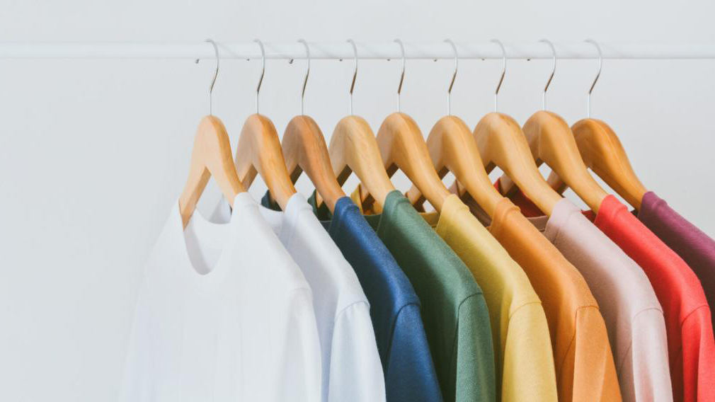 Shirts on hangers