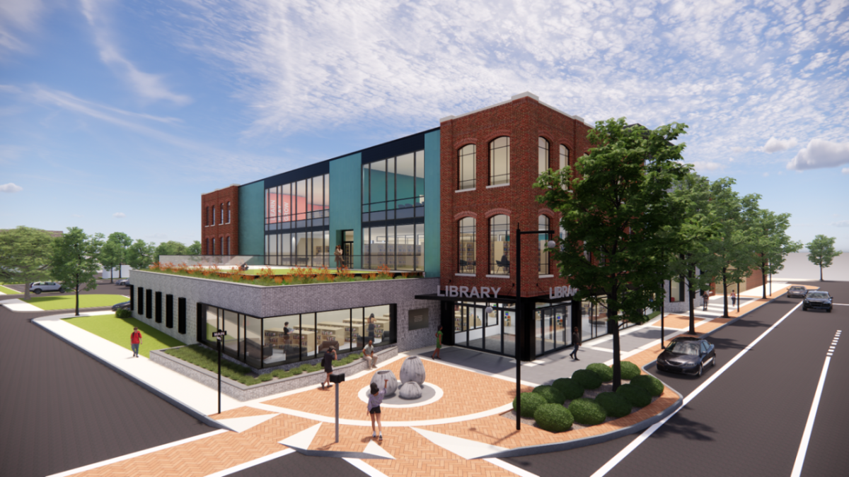 rendering of library