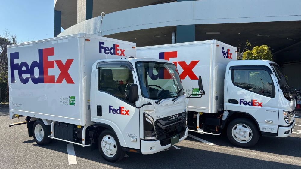 FedEx electric vehicles