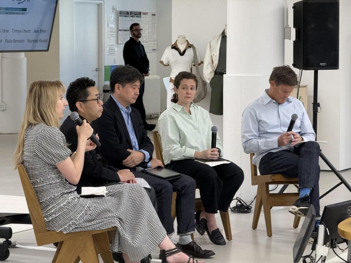 Speakers at Fast Retailing event in New York City