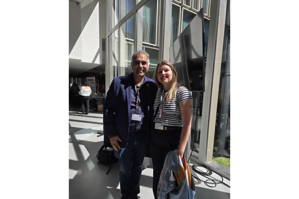 Christina Mašánová and guest at Innovation Forum