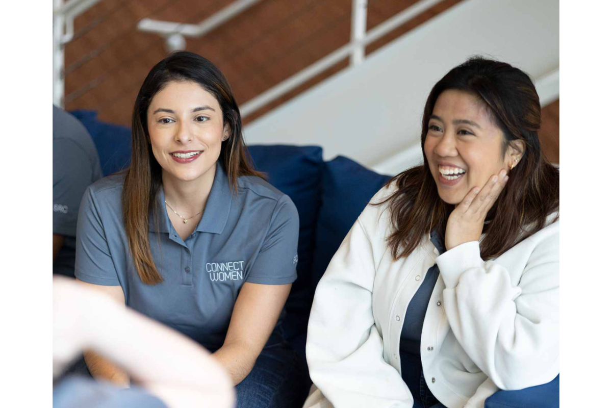 Women talking together