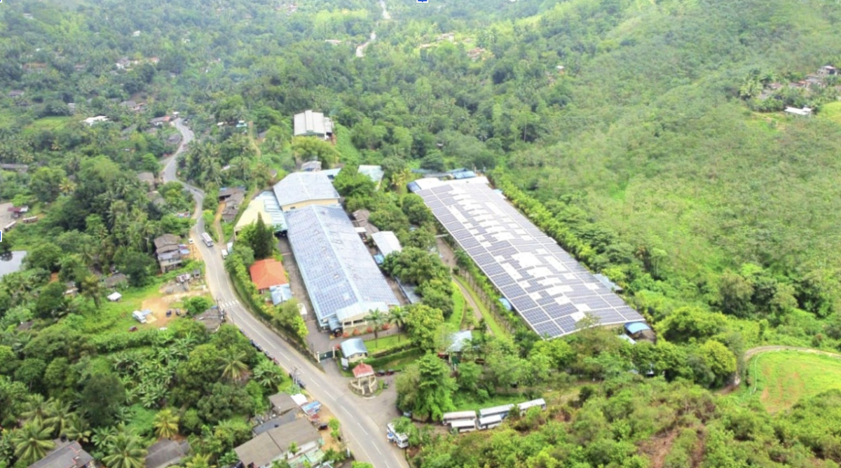 MCAP participant Martex M F G (Pvt) Ltd. Deraniyagala, Sri Lanka facility featuring the 1,500 kWp Rooftop Solar PV System