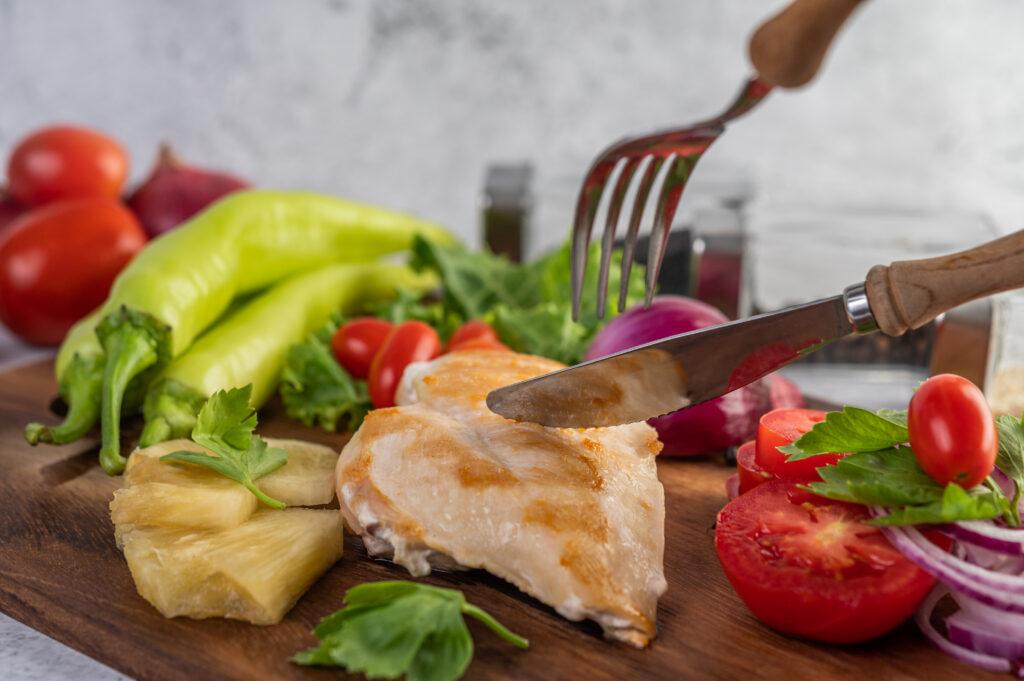 meat on a cutting board