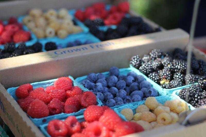 Pints of berries