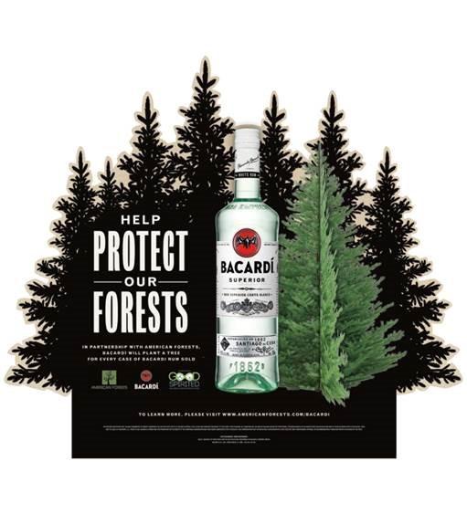 Bacardi and Idaho State Liquor Board Team Up With American Forests to Plant Trees