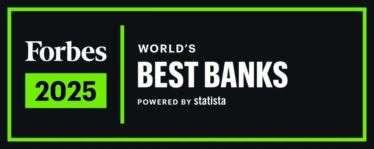 Forbes 2025 World's Best Banks logo