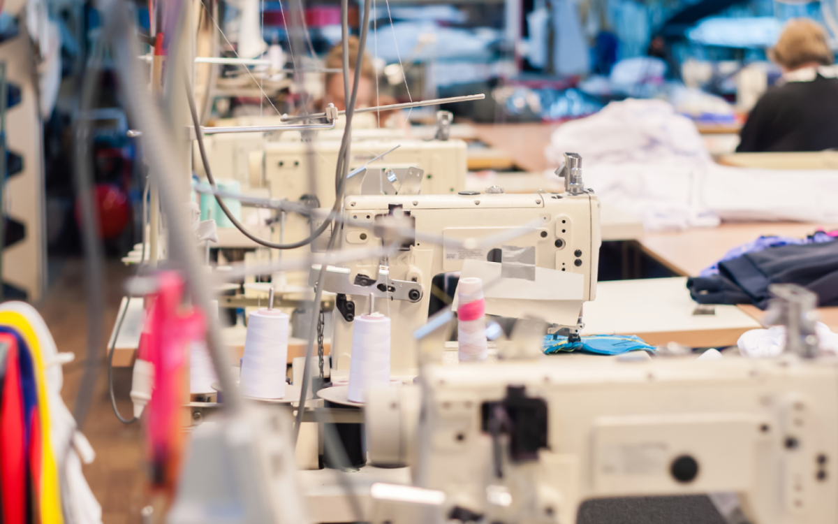 an apparel factory