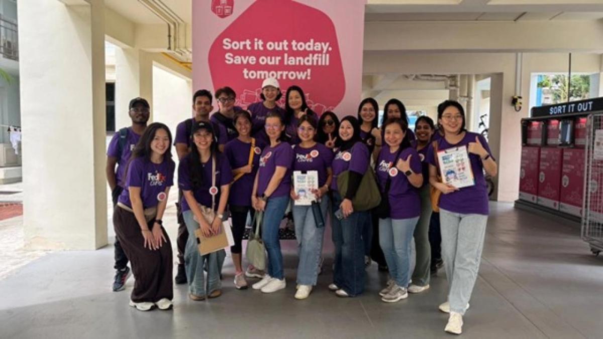 group photo of people working on the campaign
