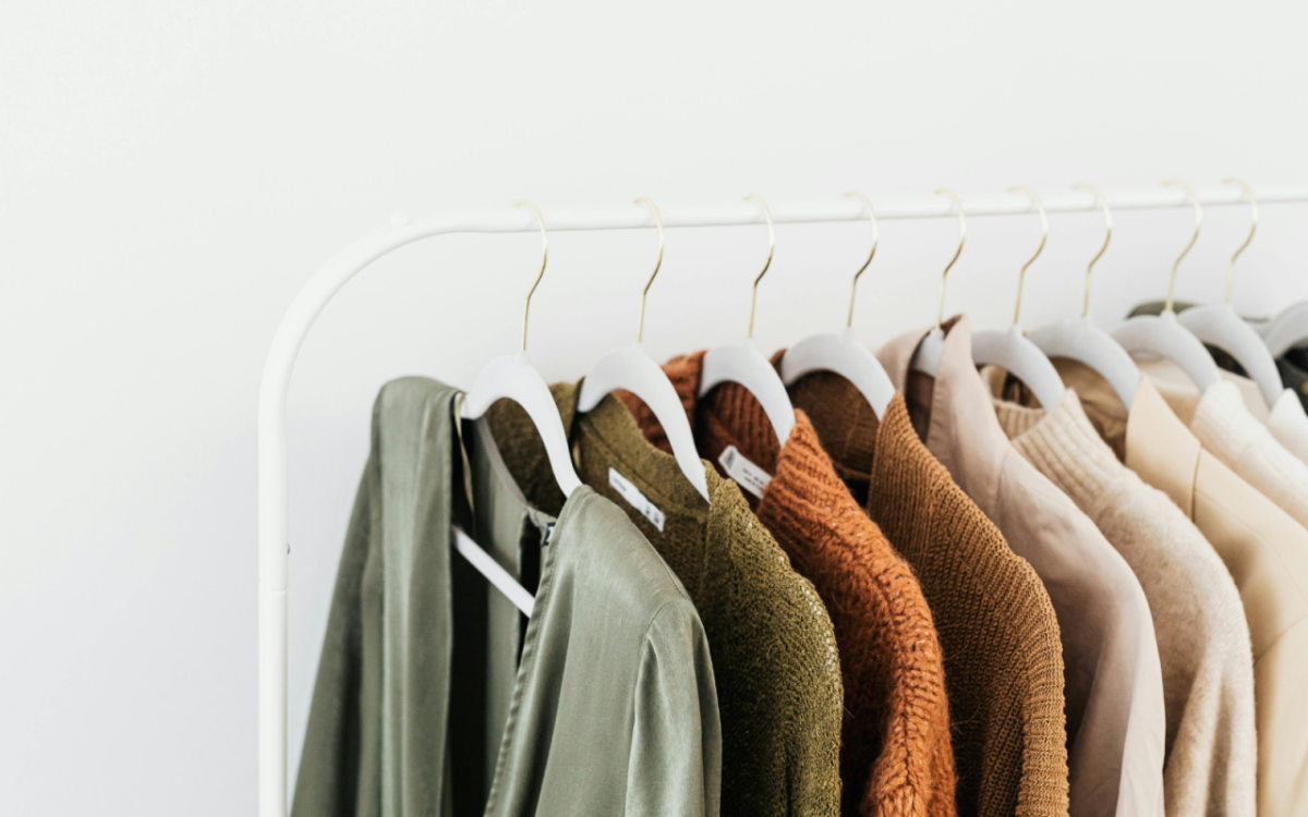 Clothing on hangers