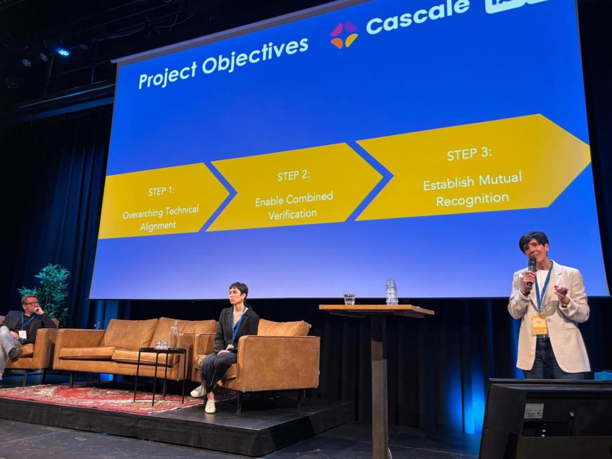 Cascale presentation at event
