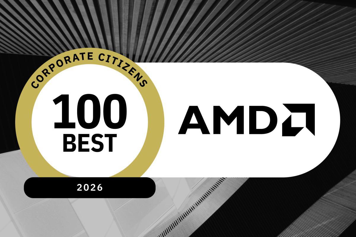 100 Best Corporate Citizens 2026 with AMD logo