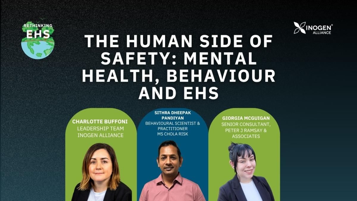 Podcast title and profile pictures of guest speakers