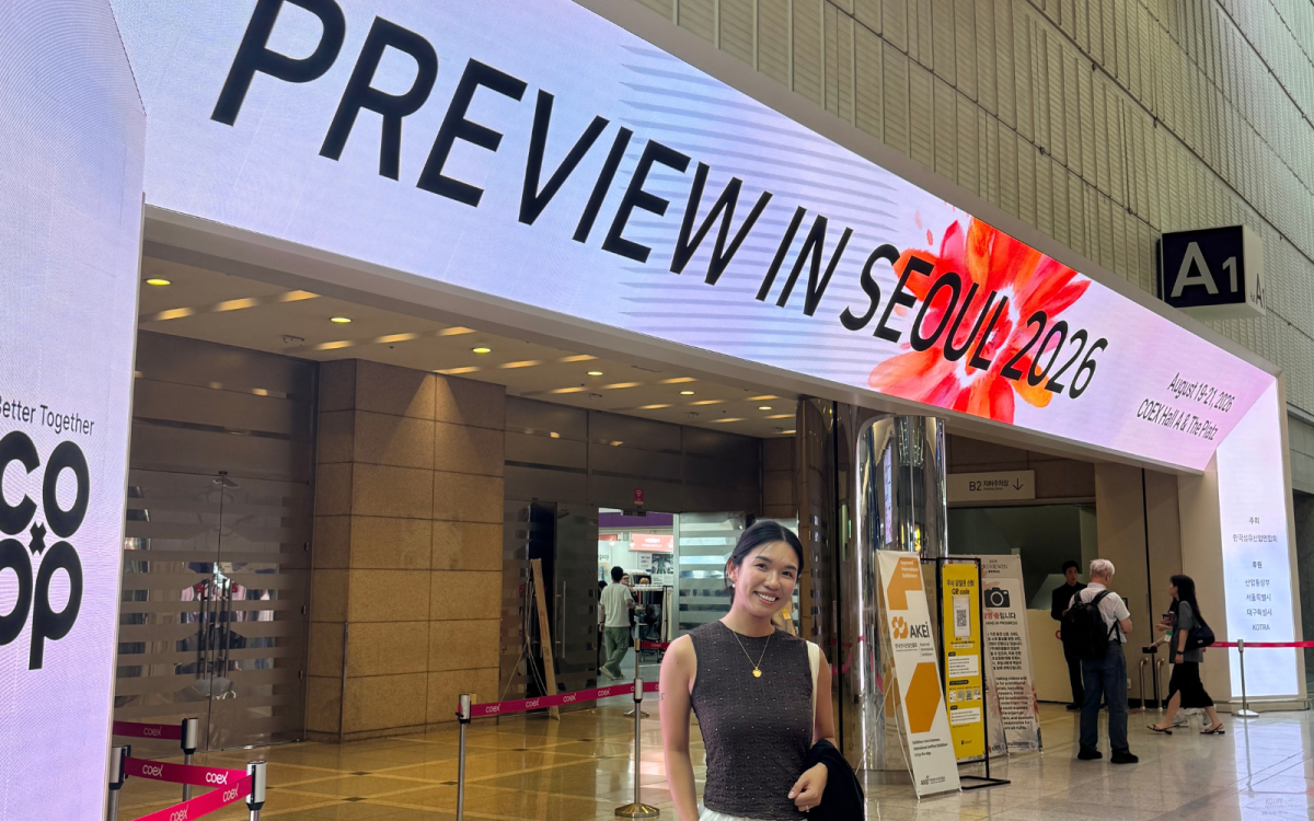 Cascale team member Peony Tam at Preview in Seoul 2026