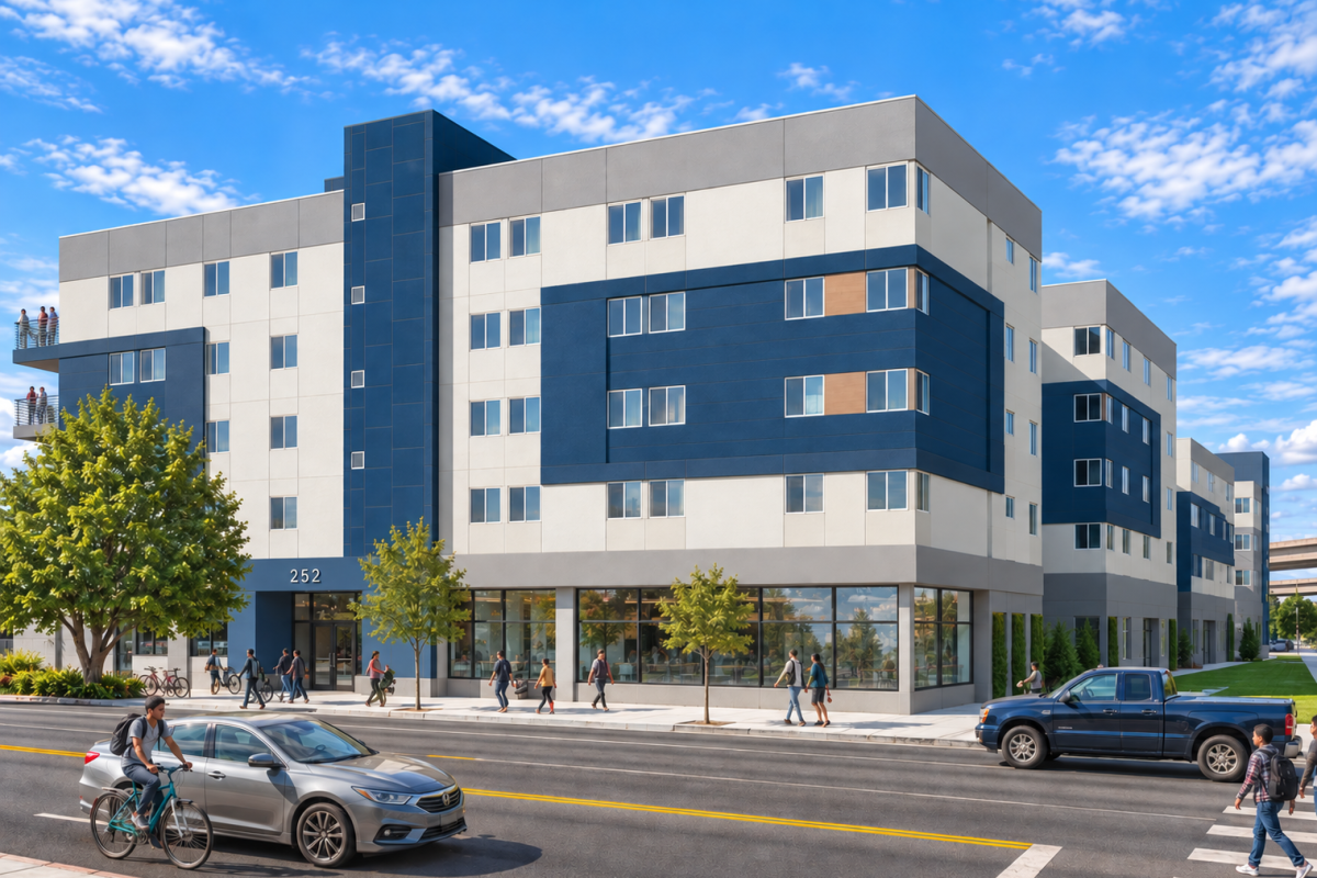 rending of housing complex