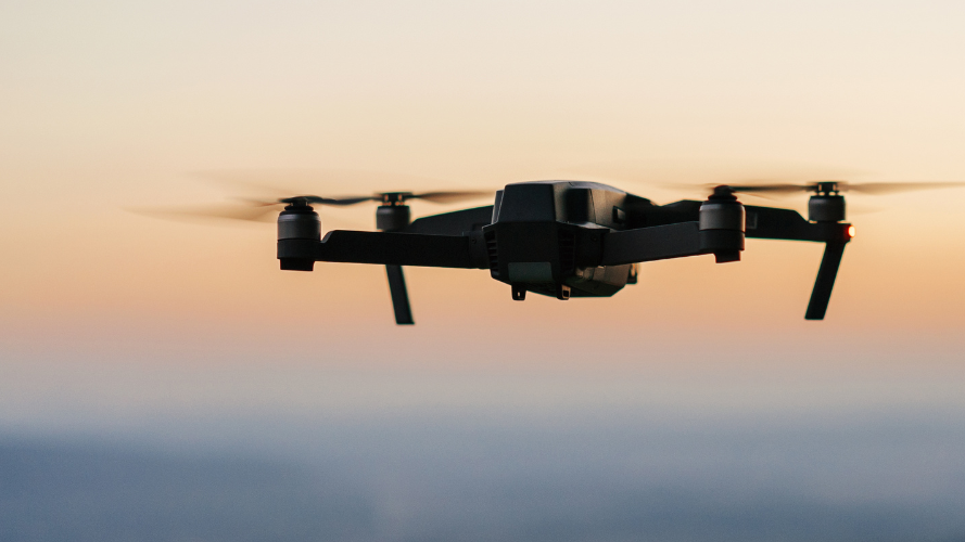 A PSEG drone in flight.