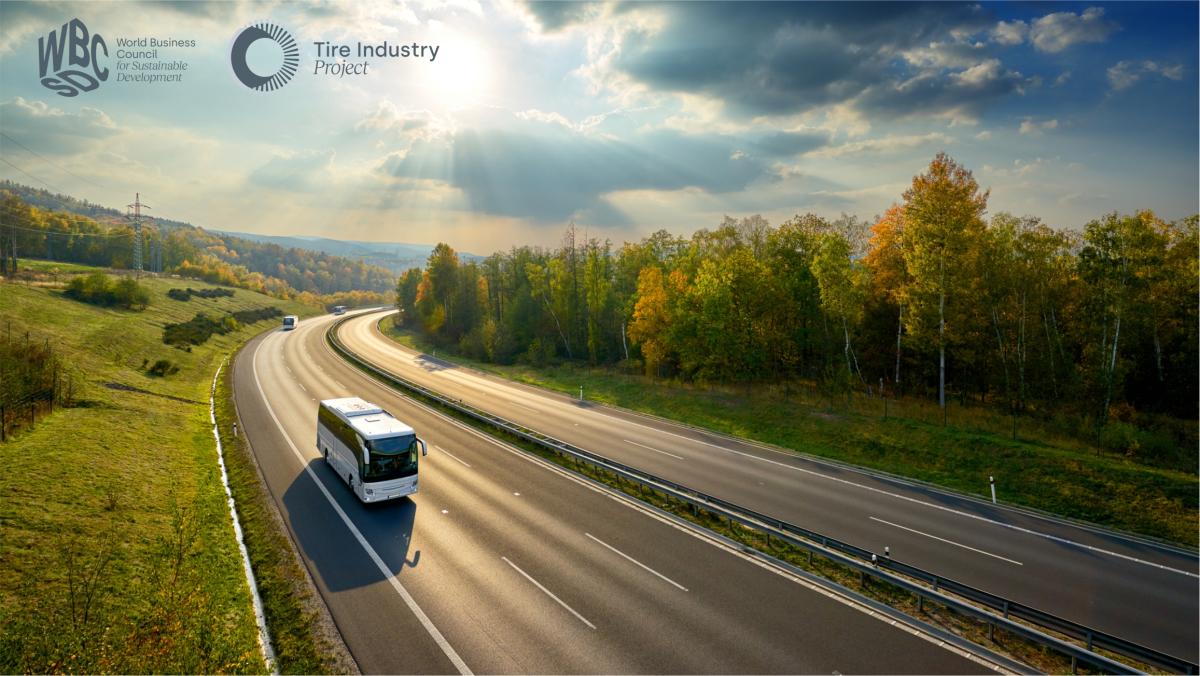 A bus on an open road