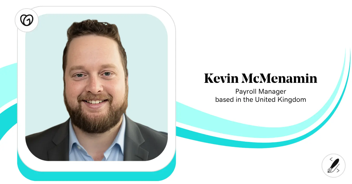 Kevin McMenamin, Payroll Manager based in the United Kingdom
