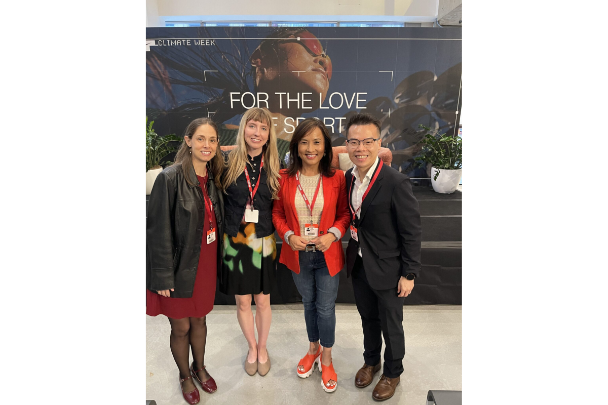 Cascale team members with CEO Ying McGuire at New York Climate Week event