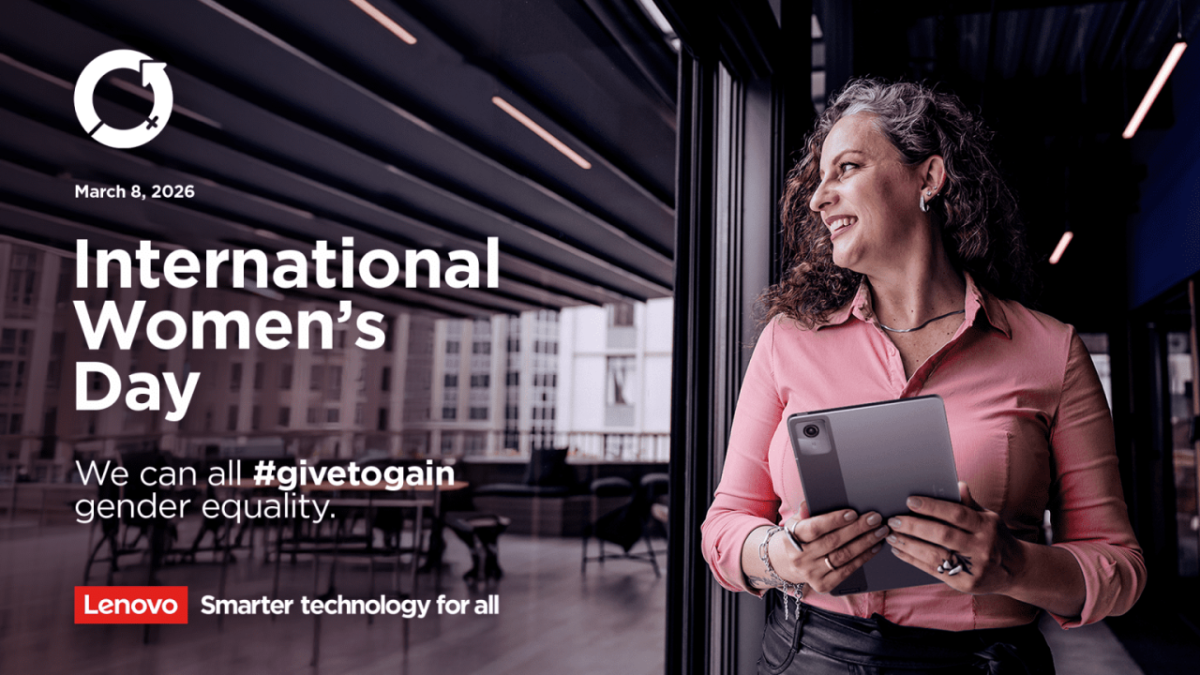 "International Women's Day We can all #givetogain gender equality."
