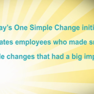 Safeway's simple change initiative.