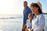 Family at the beach