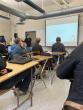 students learning from a powerpoint