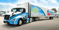 Albertsons Co's Zero Emission Trailer with the Albertsons, Vons, and Pavillions Logos