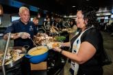 Guests at the 22nd Annual Foundations’ Feast were welcomed with hearty plates of turkey, mashed potatoes, green beans, cornbread, and an array of desserts.