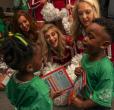 kids with new books