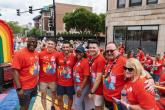 group photo at Pride