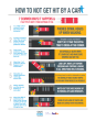 Infographic titled, "How to not get hit by a car"