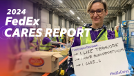 FedEx Cares Report cover with image of employee and why they volunteer