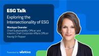 ESG Talk: Exploring the Intersectionality of ESG. Monique Oxender, Chief Sustainability Officer and Interim Chief Corporate Affairs Officer Keurig Dr. Pepper.