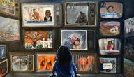 Artwork of a child watching multiple televisions