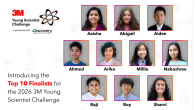Introducing the Top 10 Finalists for the 2026 3M Young Scientist Challenge