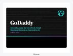 GoDaddy Second Annual Survey of US Small Business Owners and Generative AI.