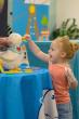 Young patient shown with an Aflac My Special Duck.