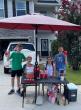 Rowan and his friends at his lemonade stand.