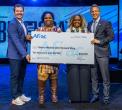From left to right: Aflac Senior Vice President of U.S. Sales Distribution Ken Meier; Aflac Agent Sierra Mason; Aflac District Sales Coordinator Tamara King; and Aflac Senior Vice President and Director of Sales Nate Harrison.