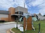 Picture of tree-shaped carbon removal sculpture