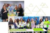 collage of volunteers