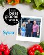 logo for Atlantic Canada's Best Places to Work 2026 award alongside Syco logo and photo of three Sysco employees