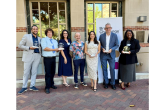 Braille Institute award recipients pose with trophies