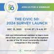 The Civic 50 survey launch graphic