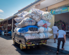 large bags in pickup truck 