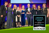 Winners on stage at Corporate Governance Awards