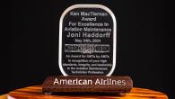Excellence in aviation maintenance award